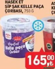 HASEK ET ŞİP ŞAK KELLE PAÇA ÇORBASI 750 G fiyat ve kampanya bilgisi
